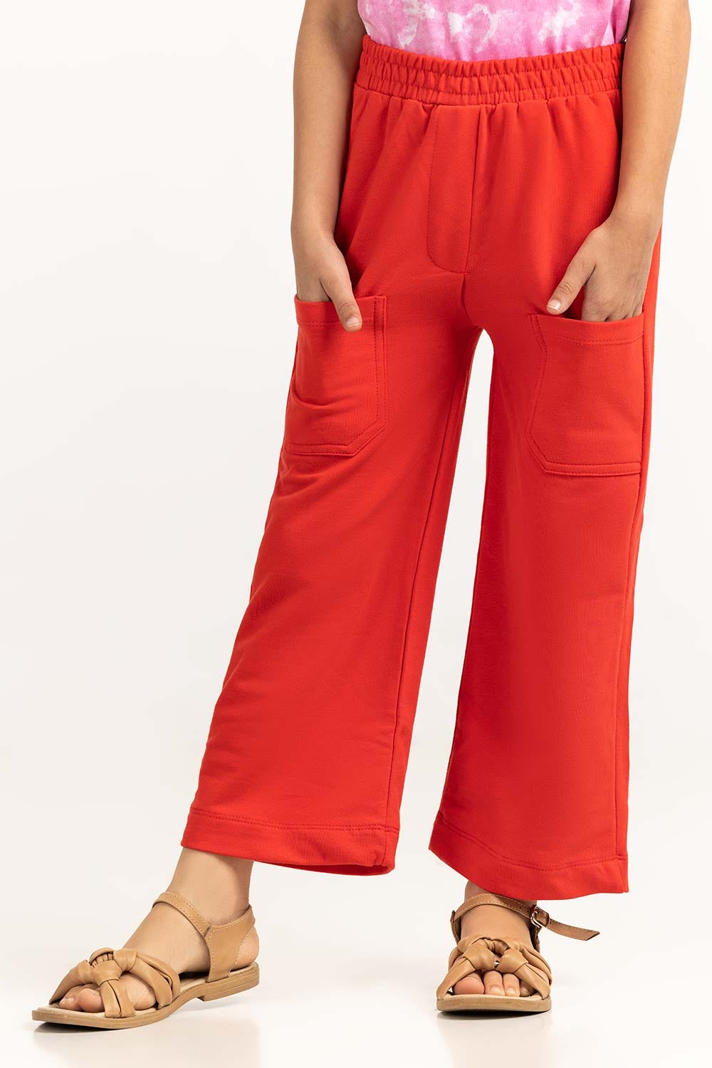 Junior Girl Red Trouser 231-420-016