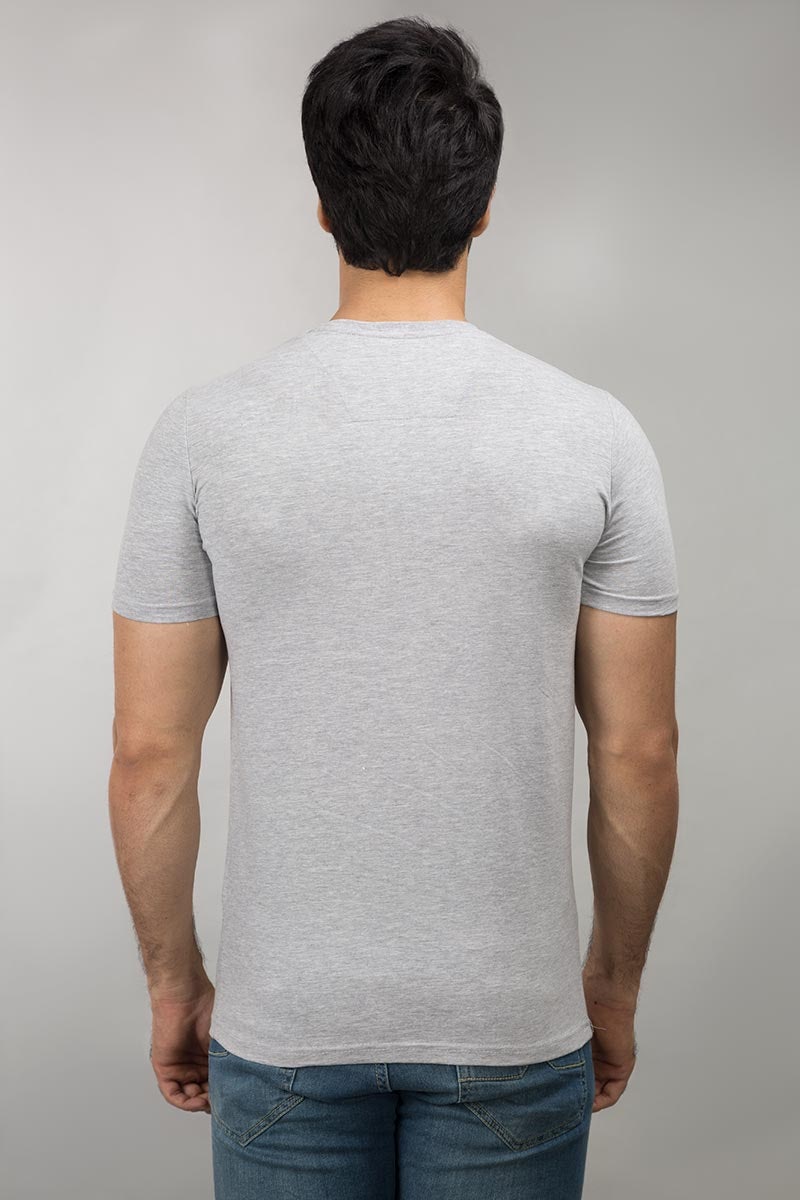Ash Grey Basic Tee JVN-SIG-D015