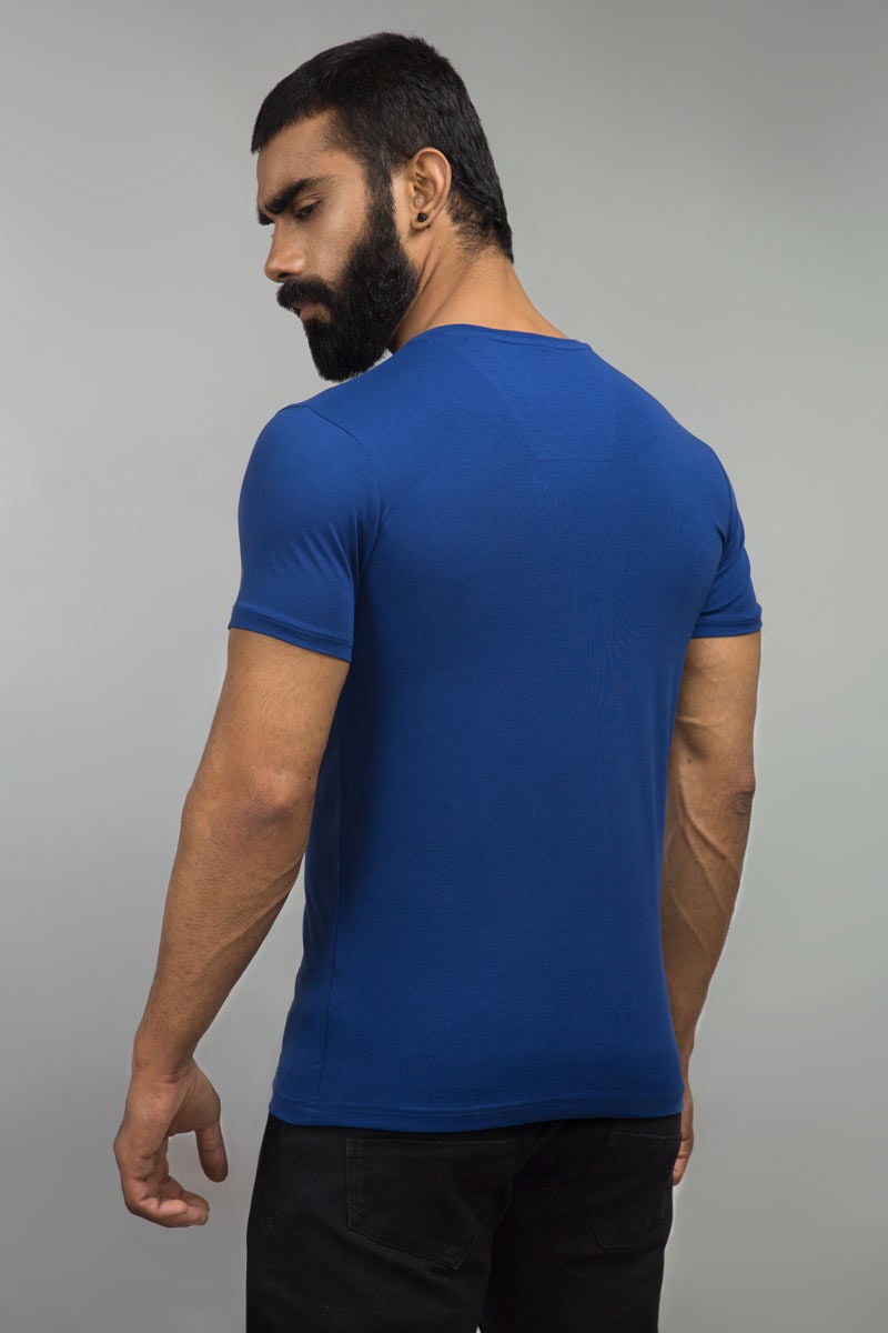 Blue Basic Tee JVN-SIG-D018