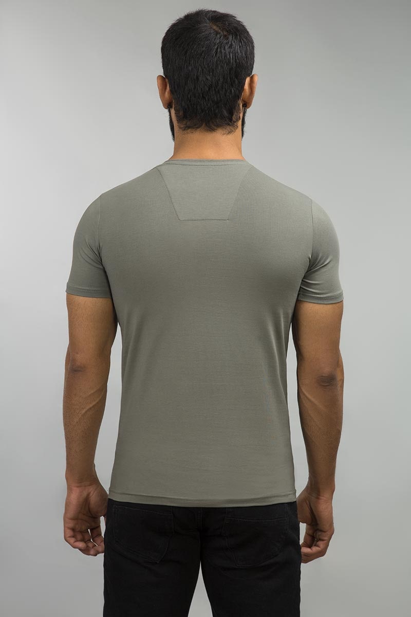 Smoke Grey Basic Tee JVN-SIG-D019