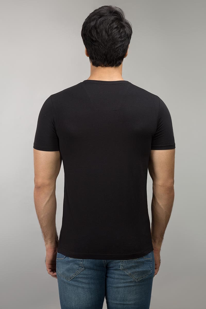 Black Basic Tee JVN-SIG-D022