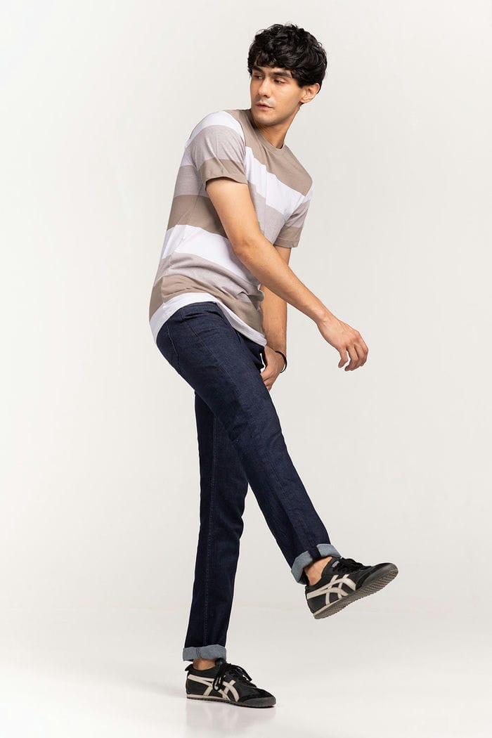 Khaki-White Urban T-Shirt YD-URB-TEE-D15-01