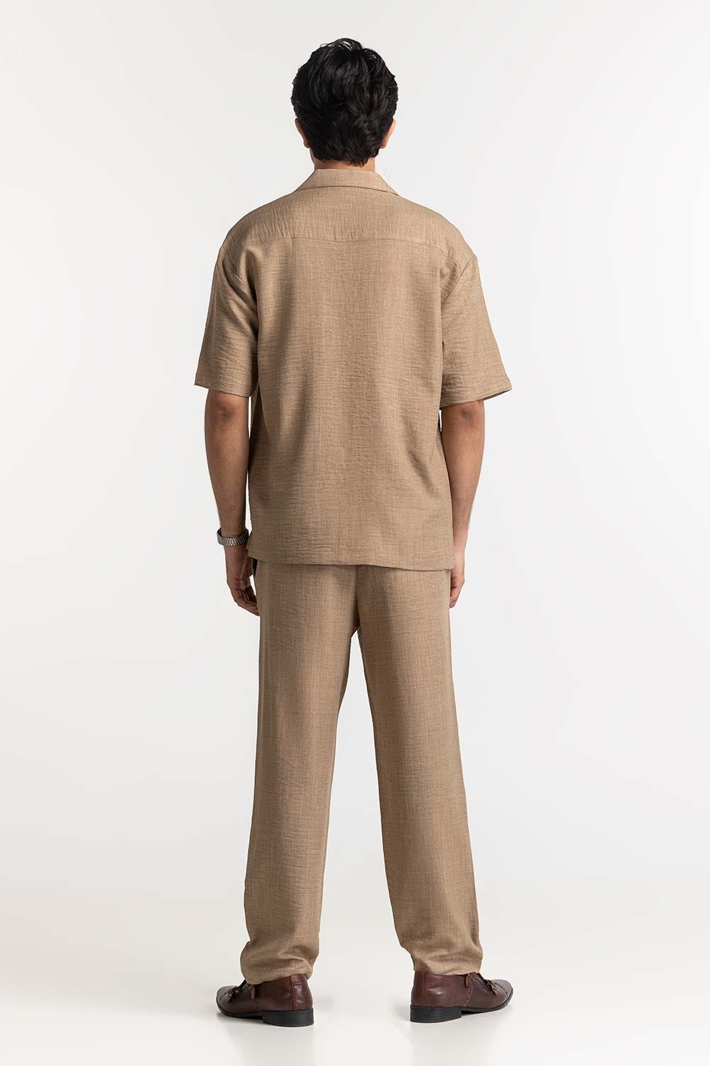 Khaki Basic Casual Shirt MN-CS-SS24-047