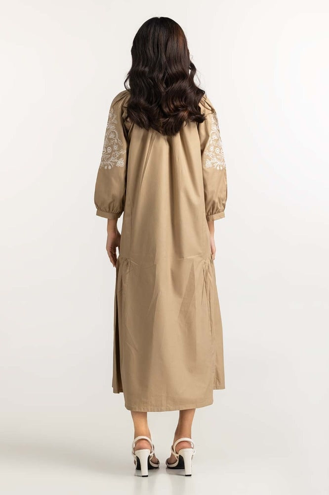 Khaki Basic Dress WM-DRSWS23-010