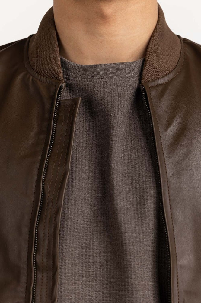 Khaki Basic Jacket MN-JKT-WS23-021