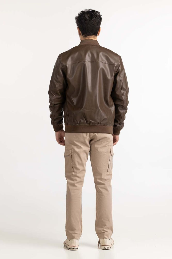 Khaki Basic Jacket MN-JKT-WS23-021