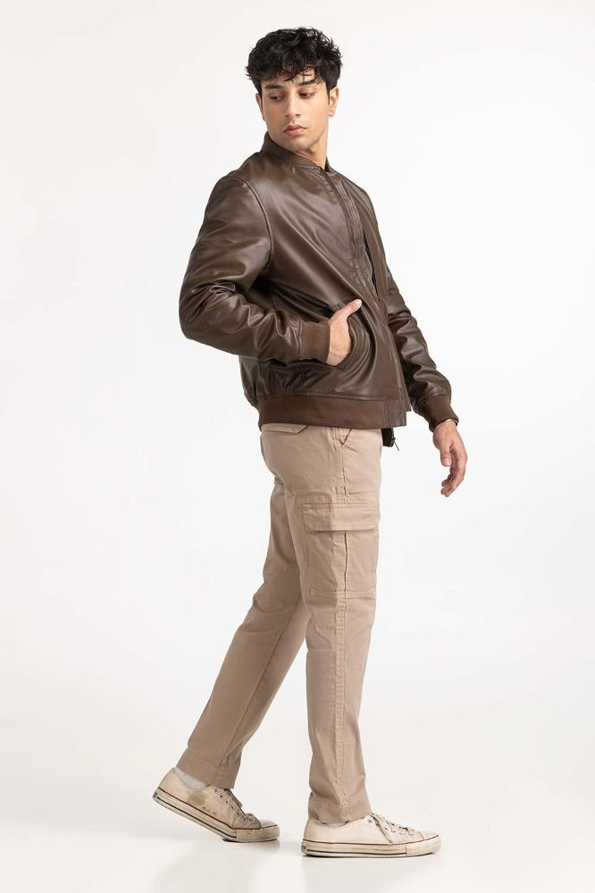 Khaki Basic Jacket MN-JKT-WS23-021
