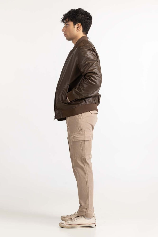 Khaki Basic Jacket MN-JKT-WS23-021