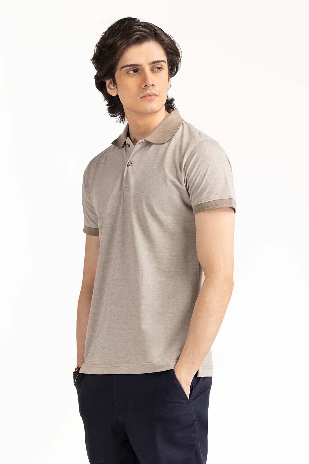 Khaki Basic Polo PS-FPK23-049