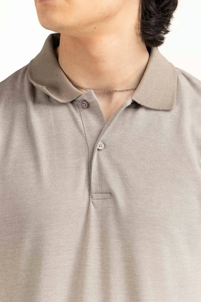 Khaki Basic Polo PS-FPK23-049