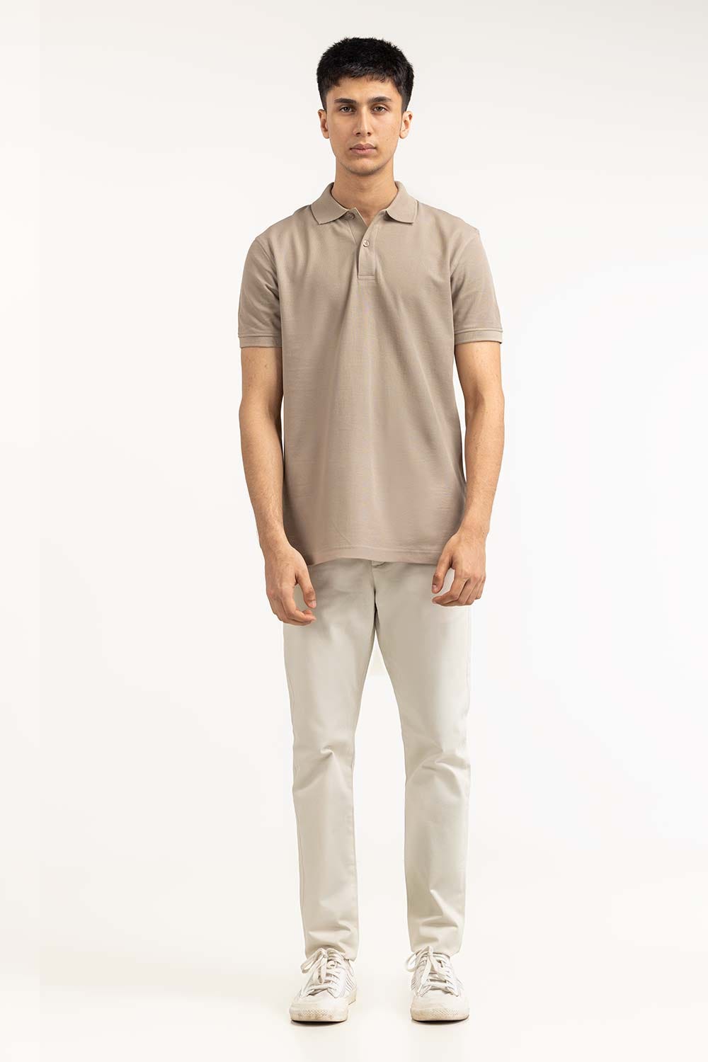 Khaki Basic Polo PS-SIGPK23-238