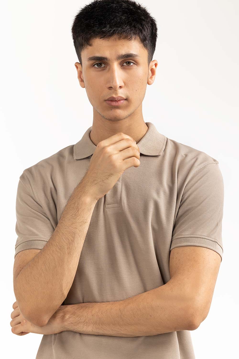 Khaki Basic Polo PS-SIGPK23-238