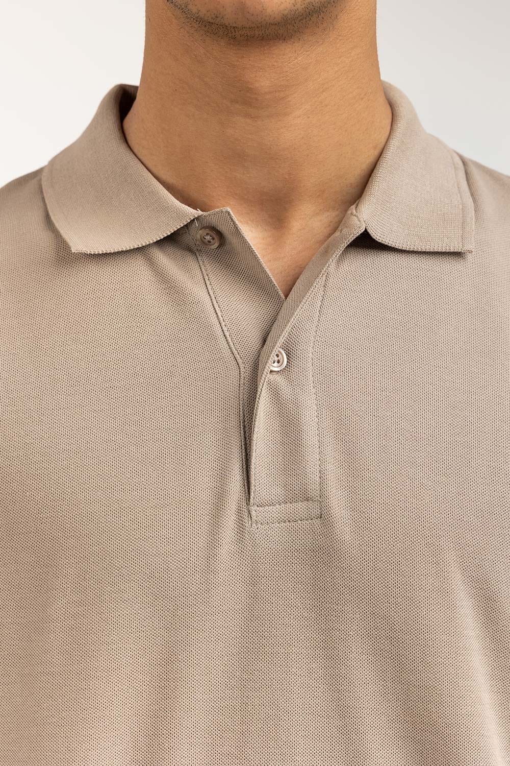 Khaki Basic Polo PS-SIGPK23-238