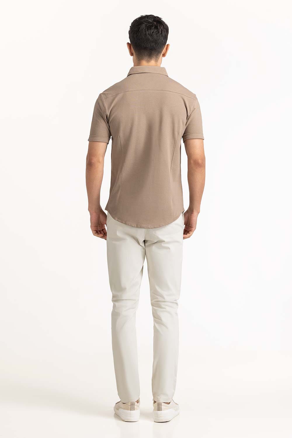 Khaki Basic Shirt KS-HSPK23-037