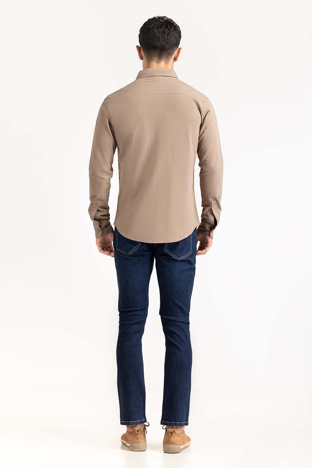 Khaki Basic Shirt KS-HSPK23-042