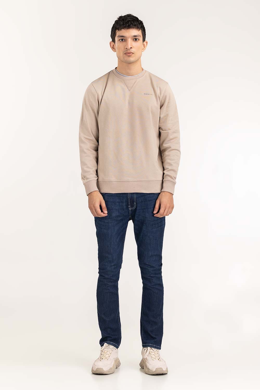 Khaki Basic Sweat Shirt SWS-B22-001