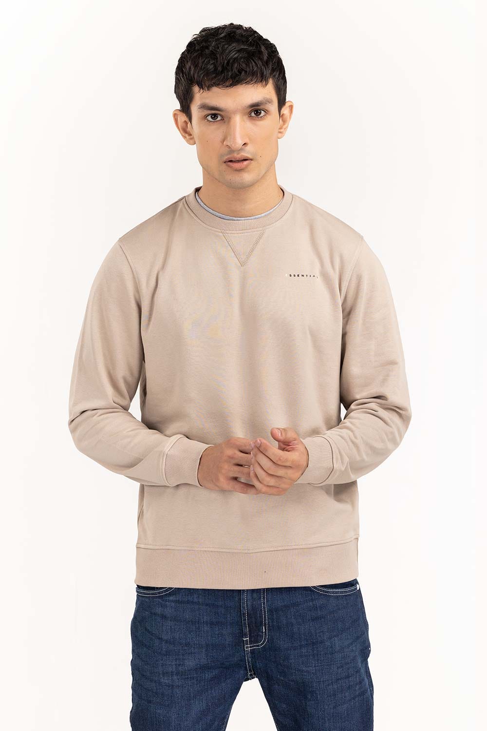 Khaki Basic Sweat Shirt SWS-B22-001