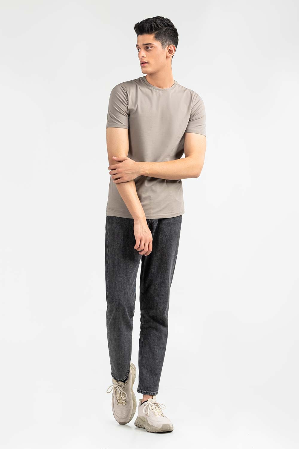 Khaki Basic T-Shirt JCN-SIG-D046