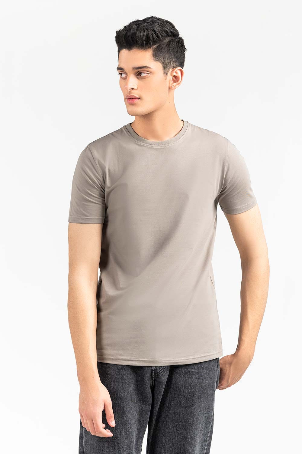 Khaki Basic T-Shirt JCN-SIG-D046