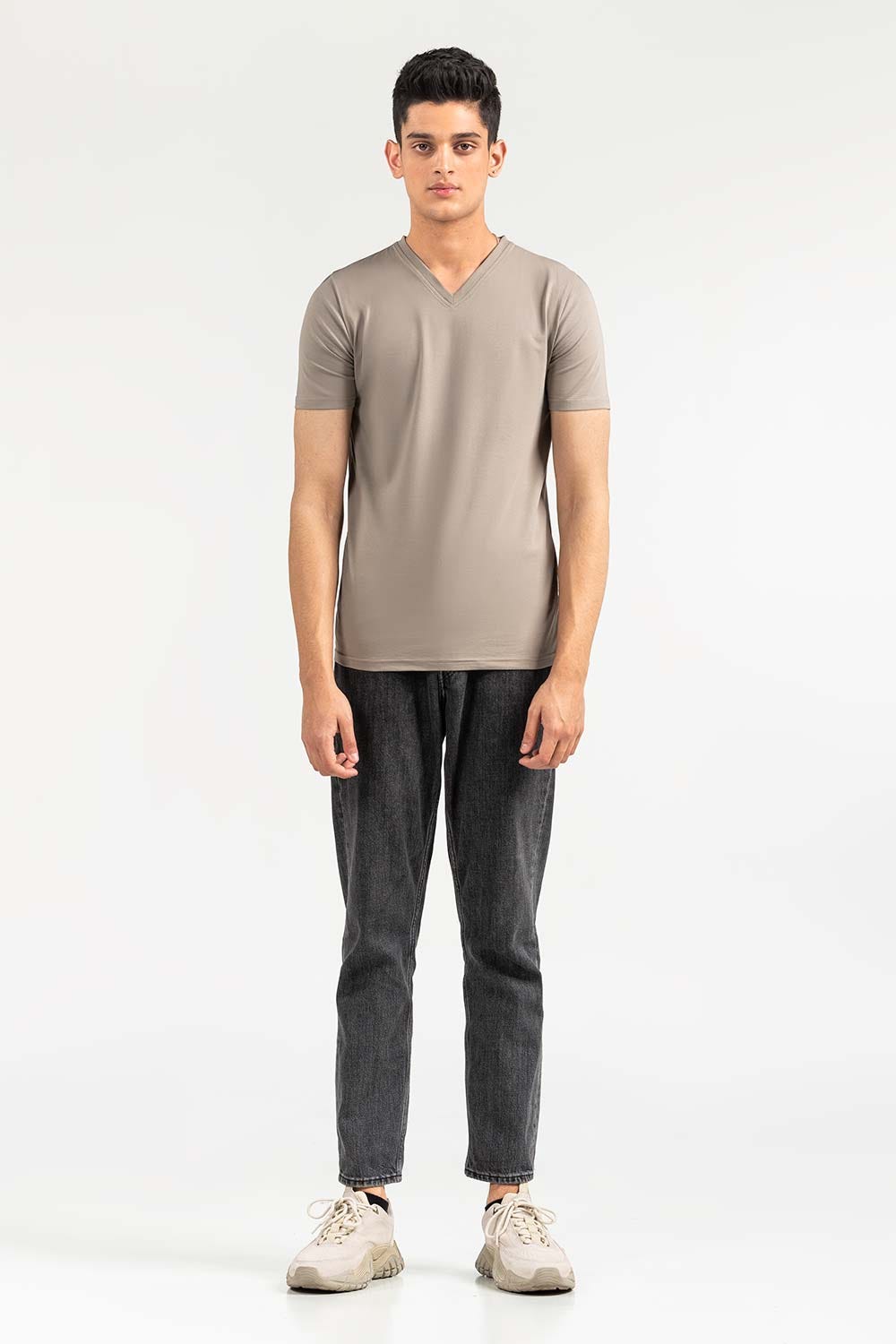 Khaki Basic T-Shirt JVN-SIG-D042