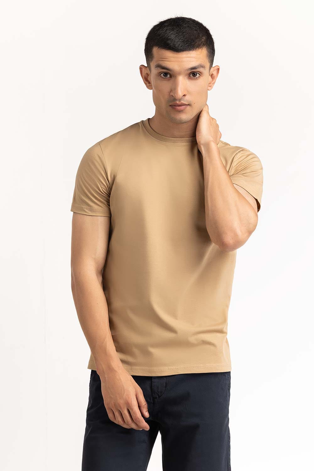 Khaki Basic Tee TS-CNSJ23-201