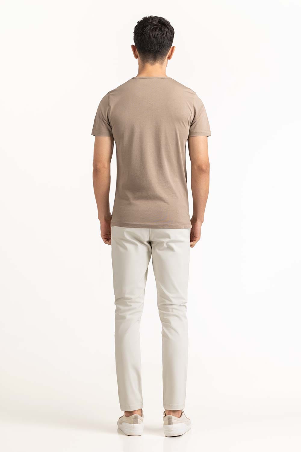 Khaki Basic Tee TS-HLSJ23-069
