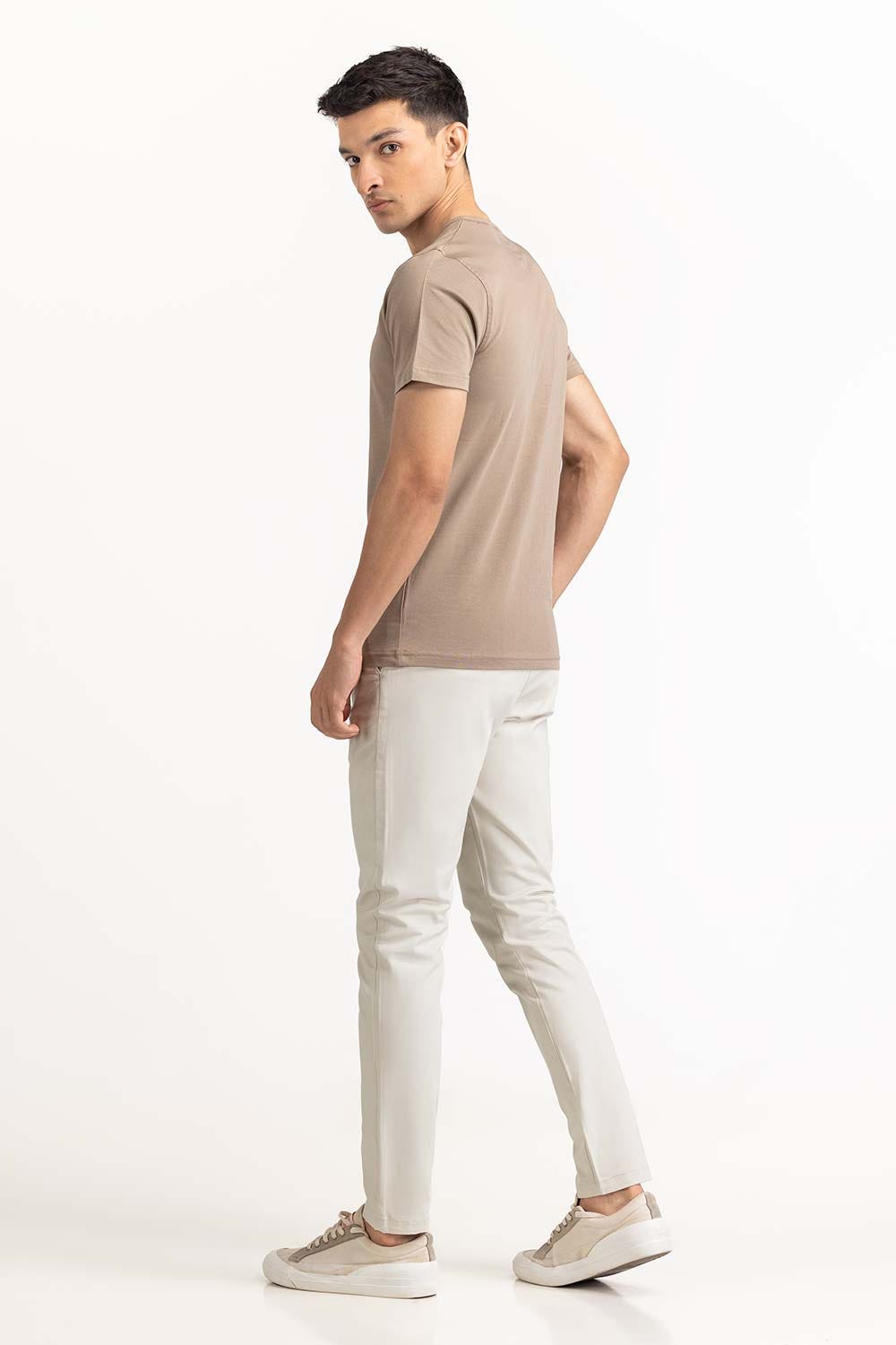 Khaki Basic Tee TS-HLSJ23-069