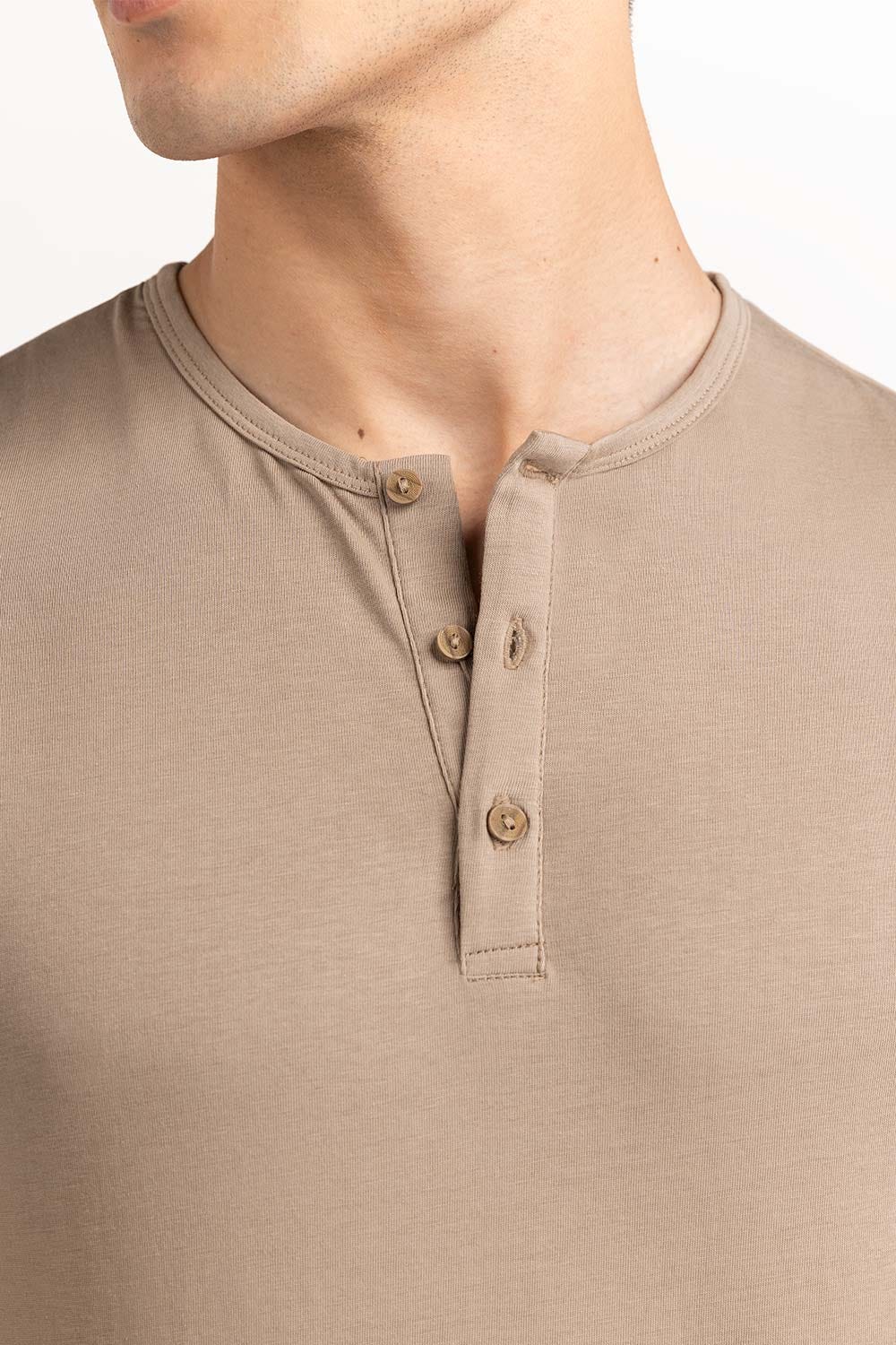 Khaki Basic Tee TS-HLSJ23-069