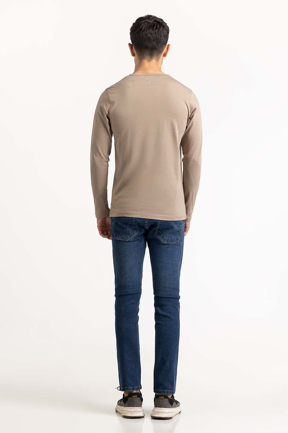 Khaki Basic Tee TS-HLSJ23-073