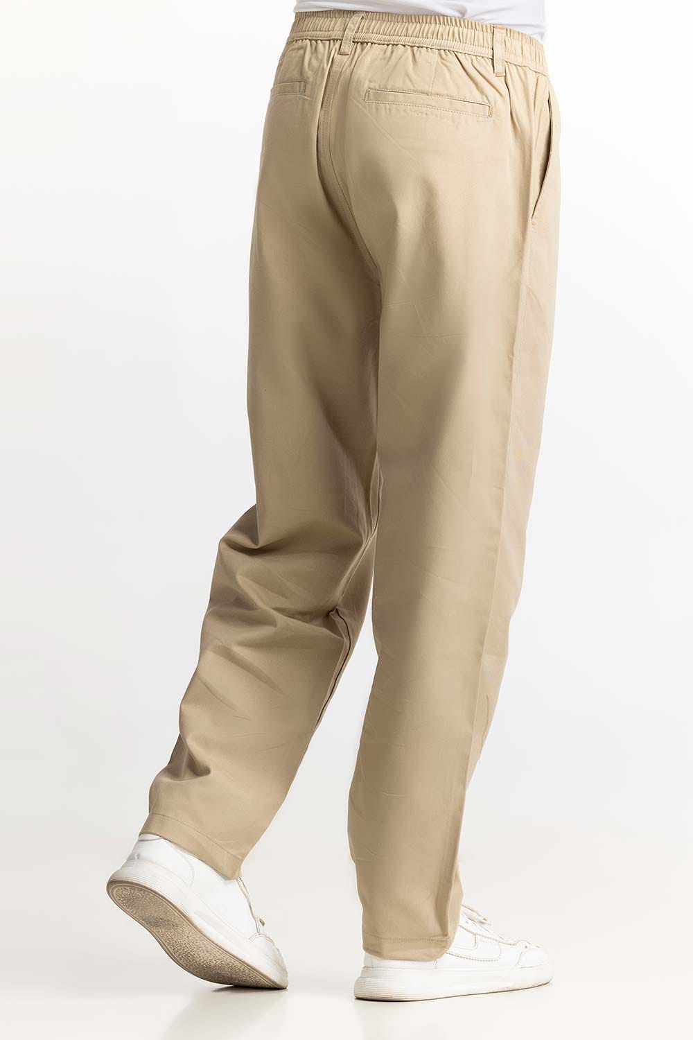 Khaki Basic Trouser MNTRCSS24010-A