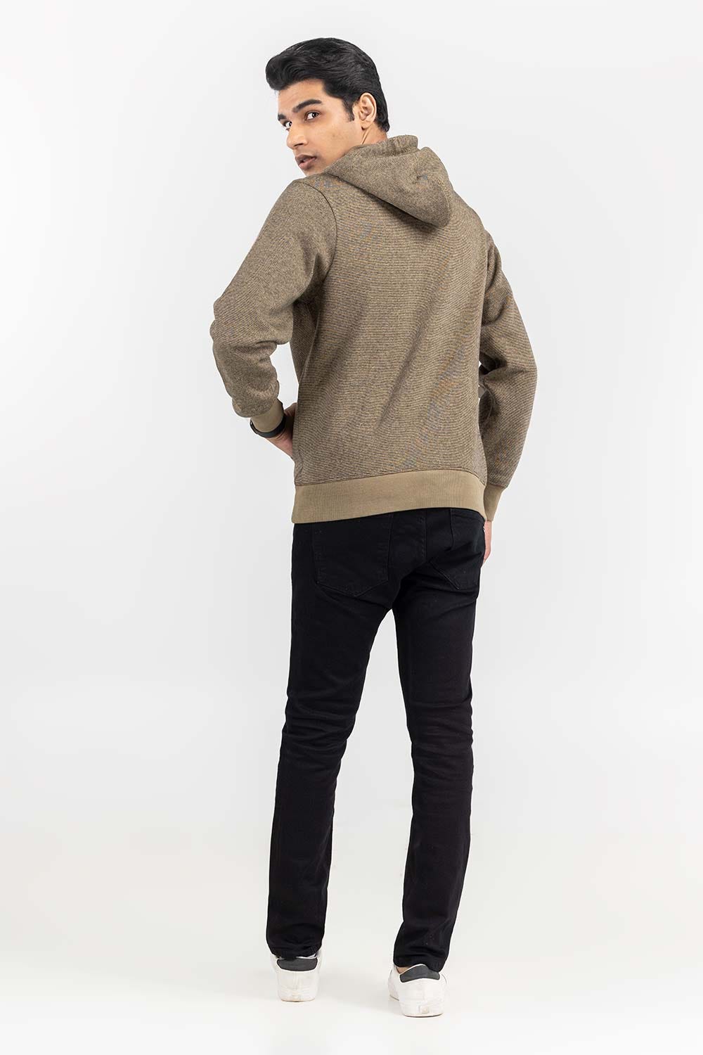 Khaki Brown Pull Over Hoodie JKT-KNTPOH22-094