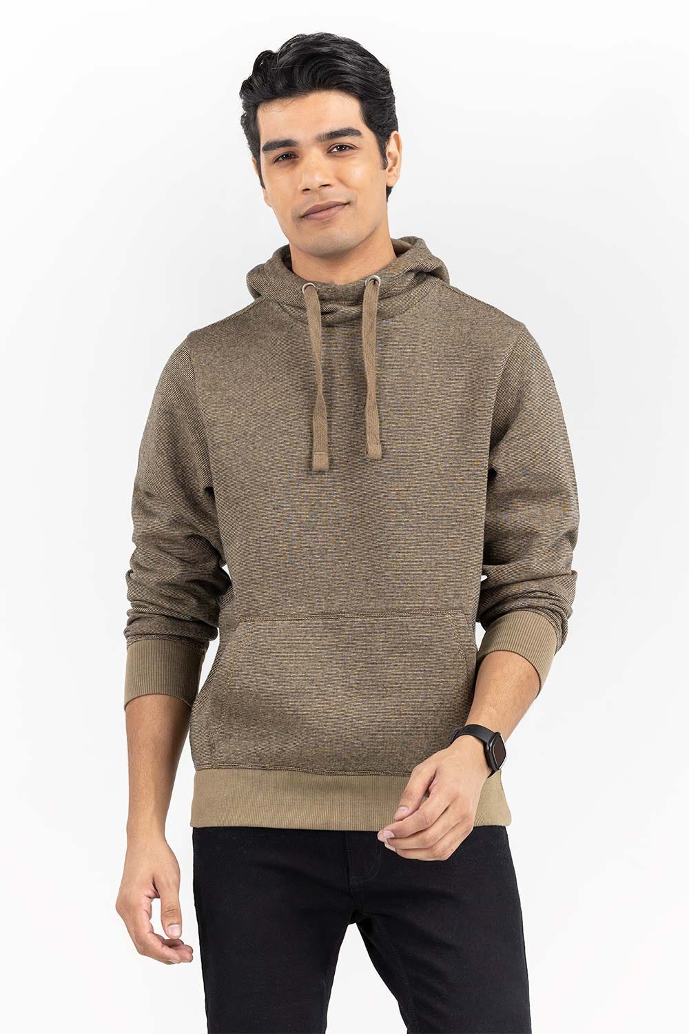 Khaki Brown Pull Over Hoodie JKT-KNTPOH22-094