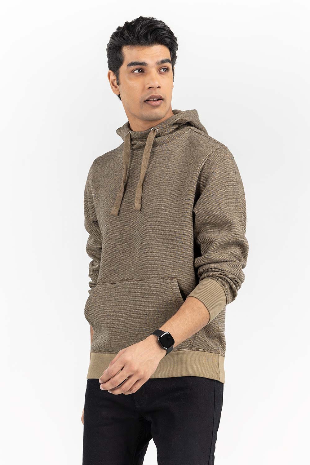 Khaki Brown Pull Over Hoodie JKT-KNTPOH22-094