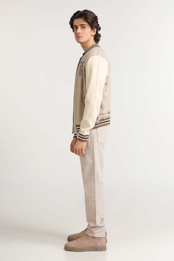 Khaki Fashion Knitted Jacket MN-KNJ-WS23-009