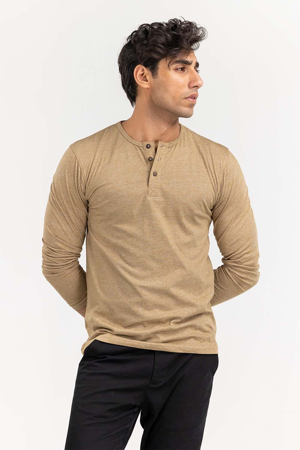 Khaki Fashion Tees TS-FFSSJ22-007