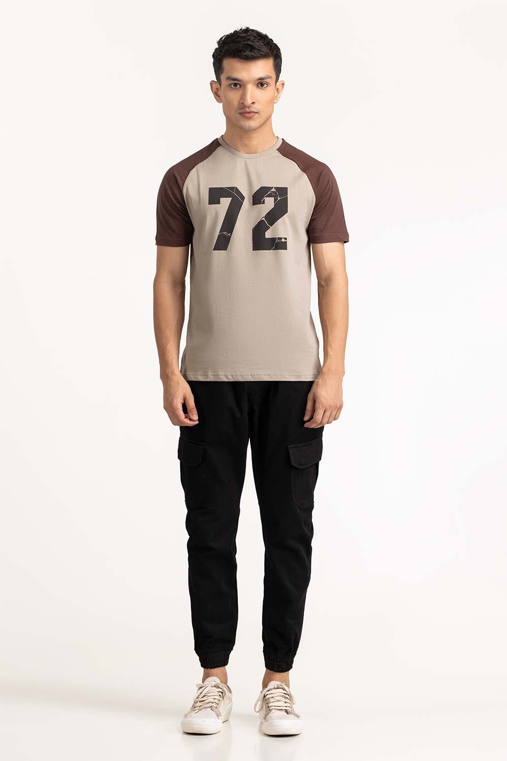 Khaki Grapic Tee TS-CNSJ23-281