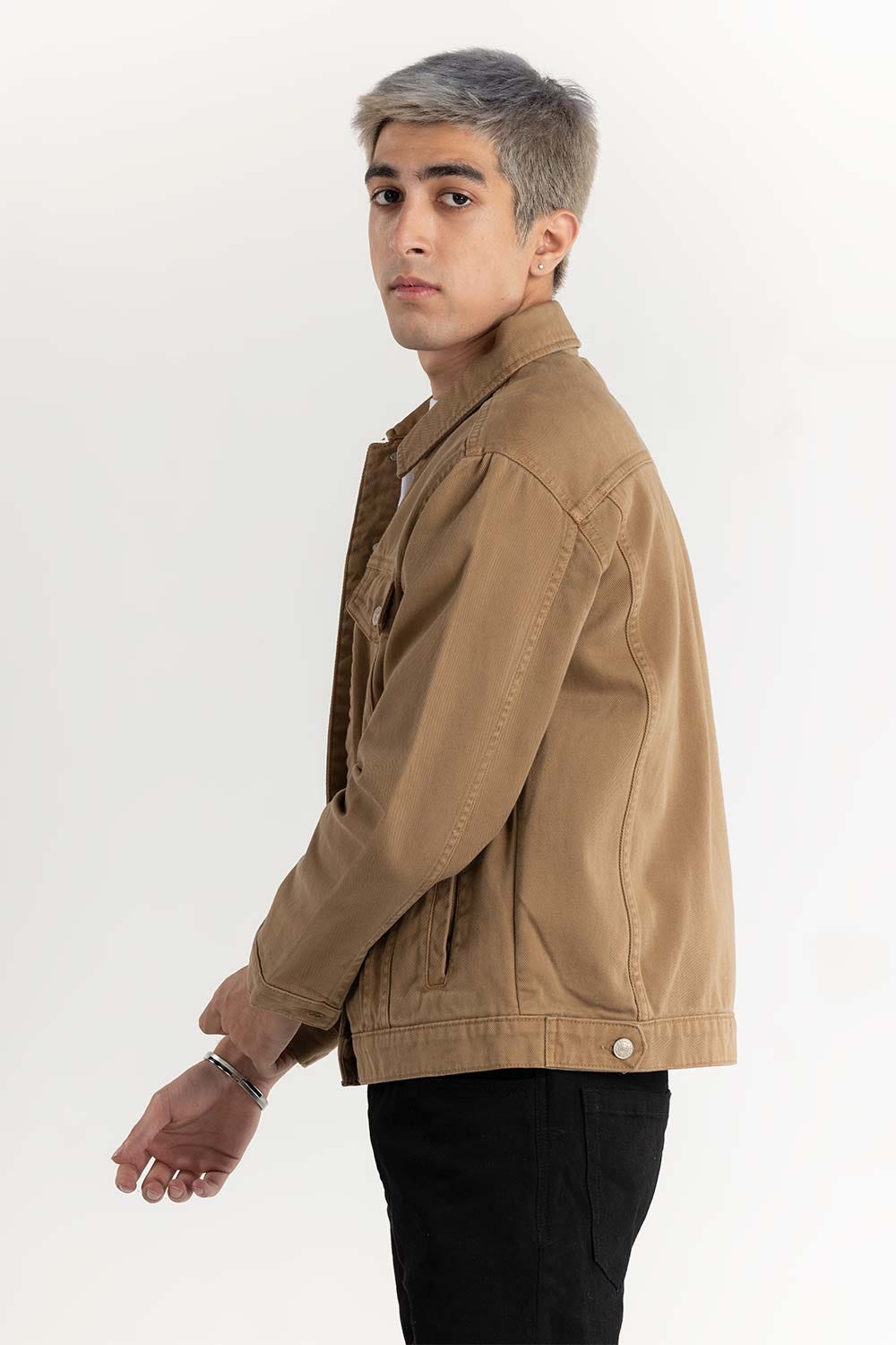Khaki Non-Denim Jacket 224-110-046
