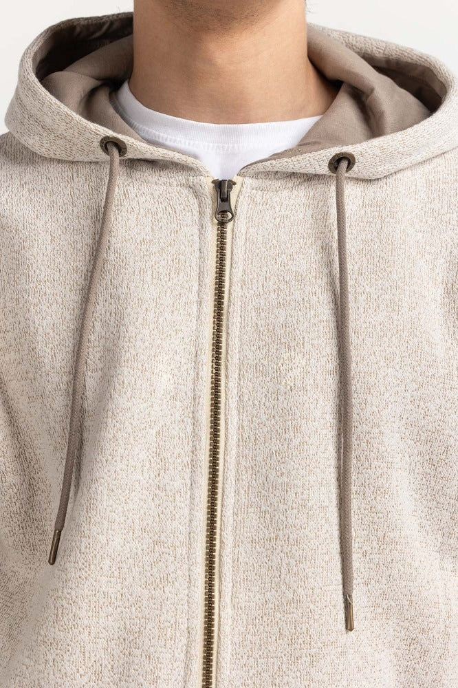 Khaki Textured Fashion Jacket MN-HDZ-WS23-005