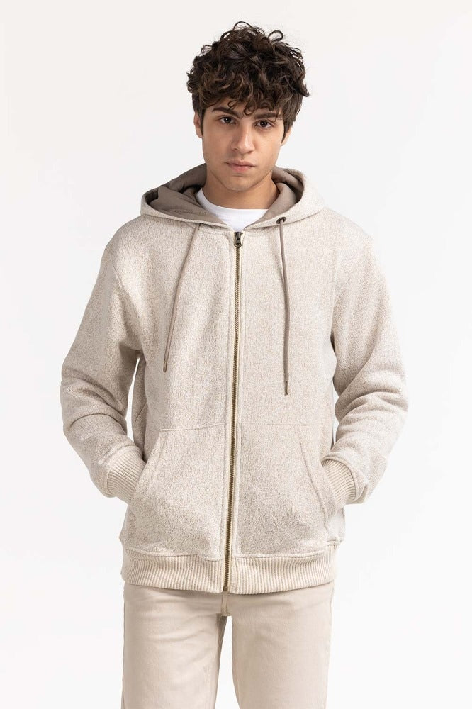 Khaki Textured Fashion Jacket MN-HDZ-WS23-005