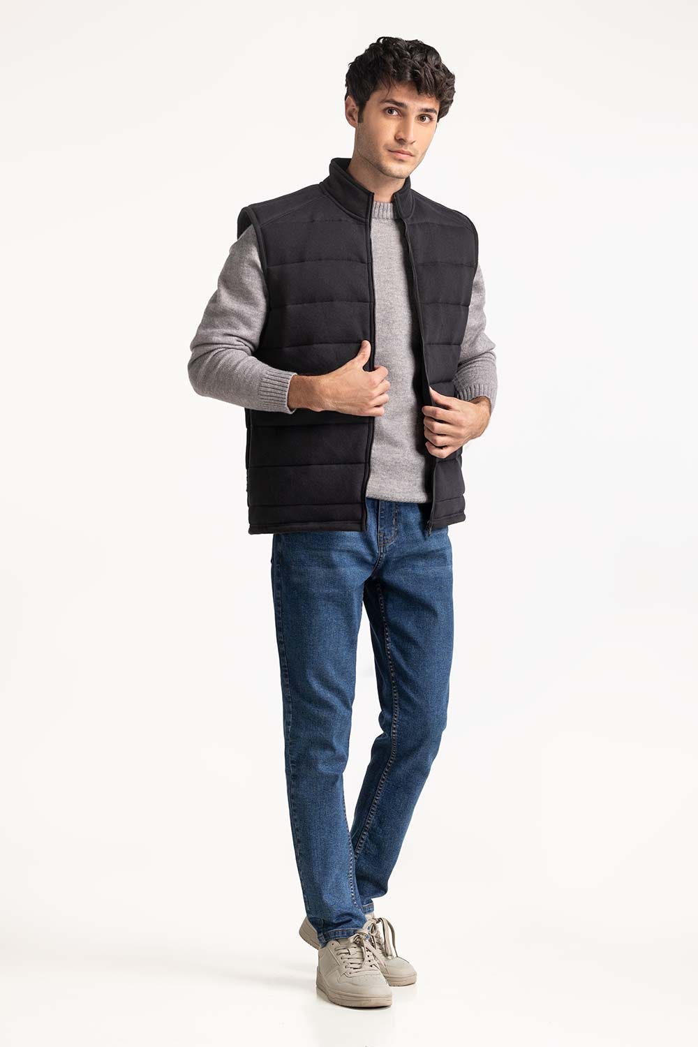 Knitted Puffer Vest MN-KNV-WS24-552