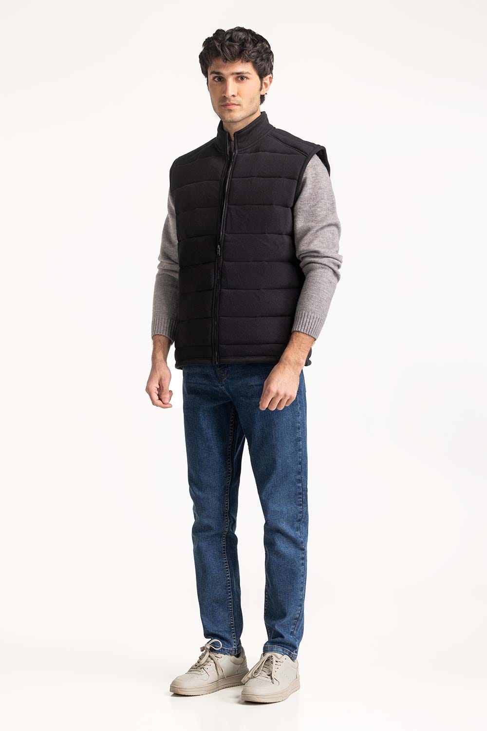 Knitted Puffer Vest MN-KNV-WS24-552