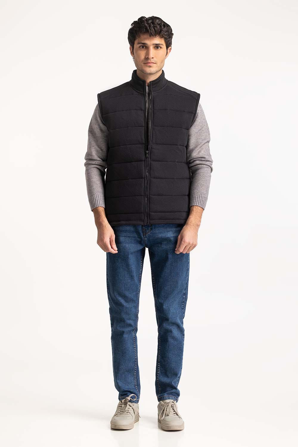 Knitted Puffer Vest MN-KNV-WS24-552