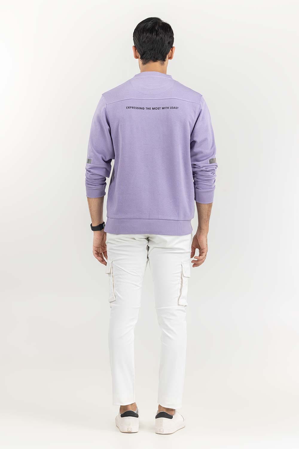 Lavender Basic Crew Neck SweatShirt SWS-F22-061