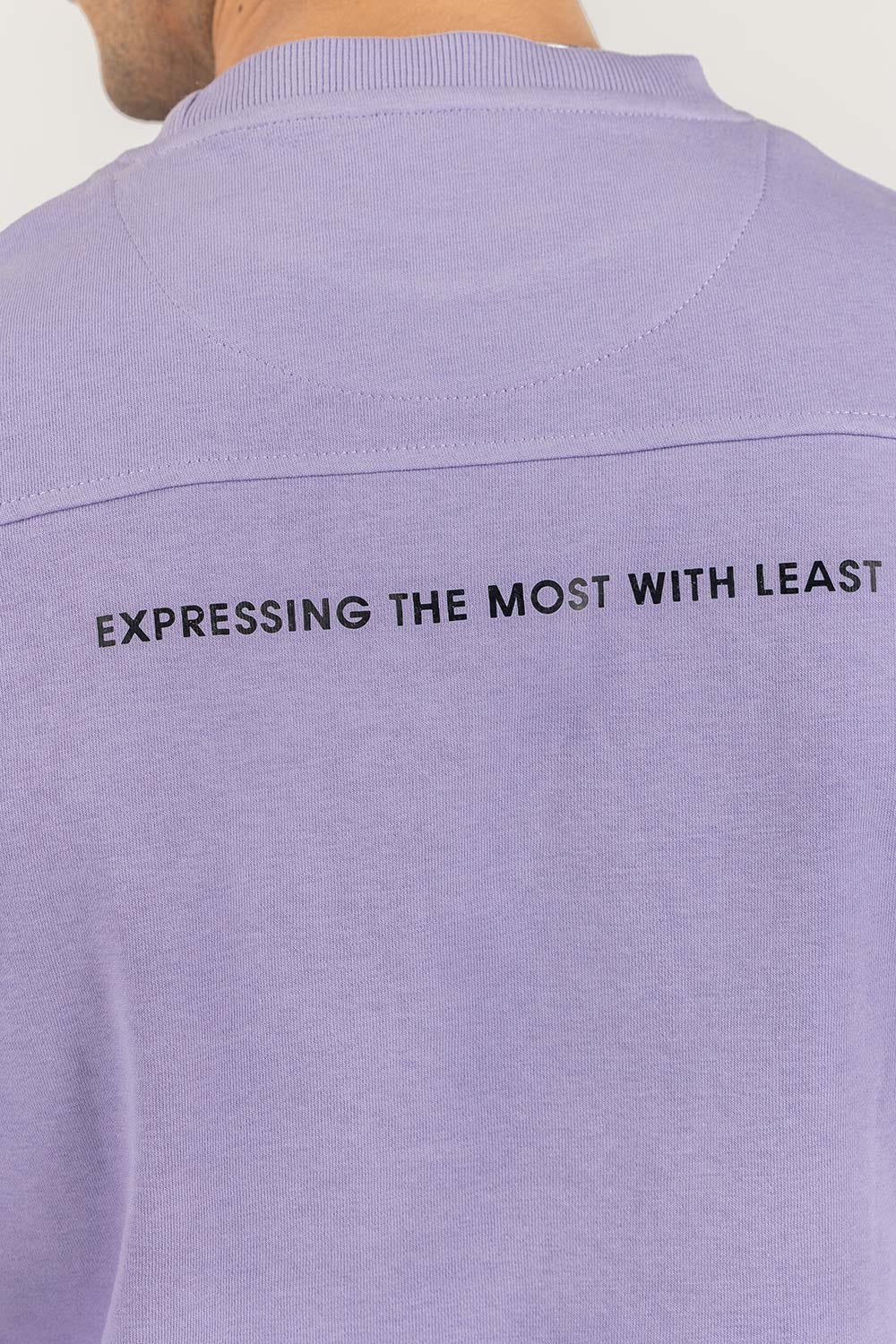 Lavender Basic Crew Neck SweatShirt SWS-F22-061