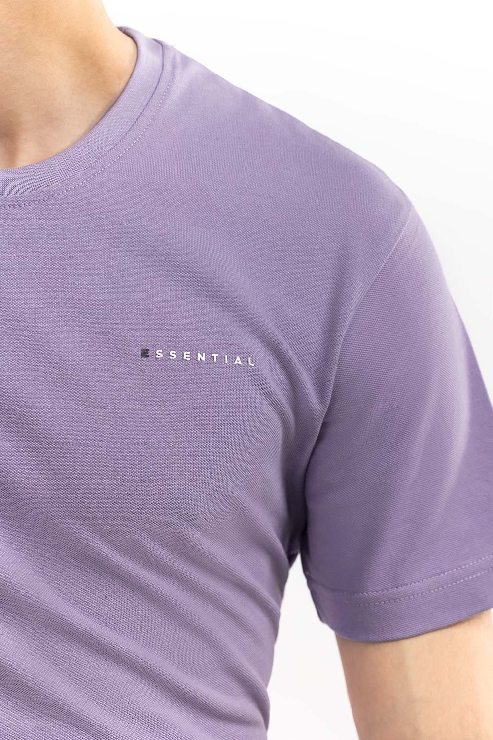 Lavender  Basic T-Shirt PK-CN-SIG-D15