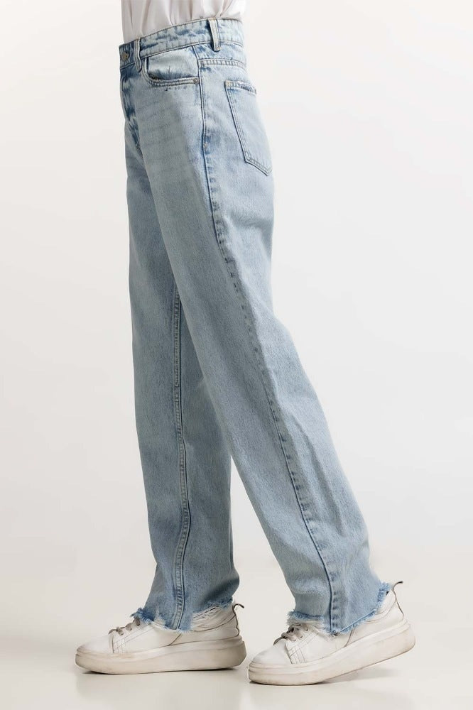 Light Blue Basic Denim Jeans WM-JNS-SS24-012