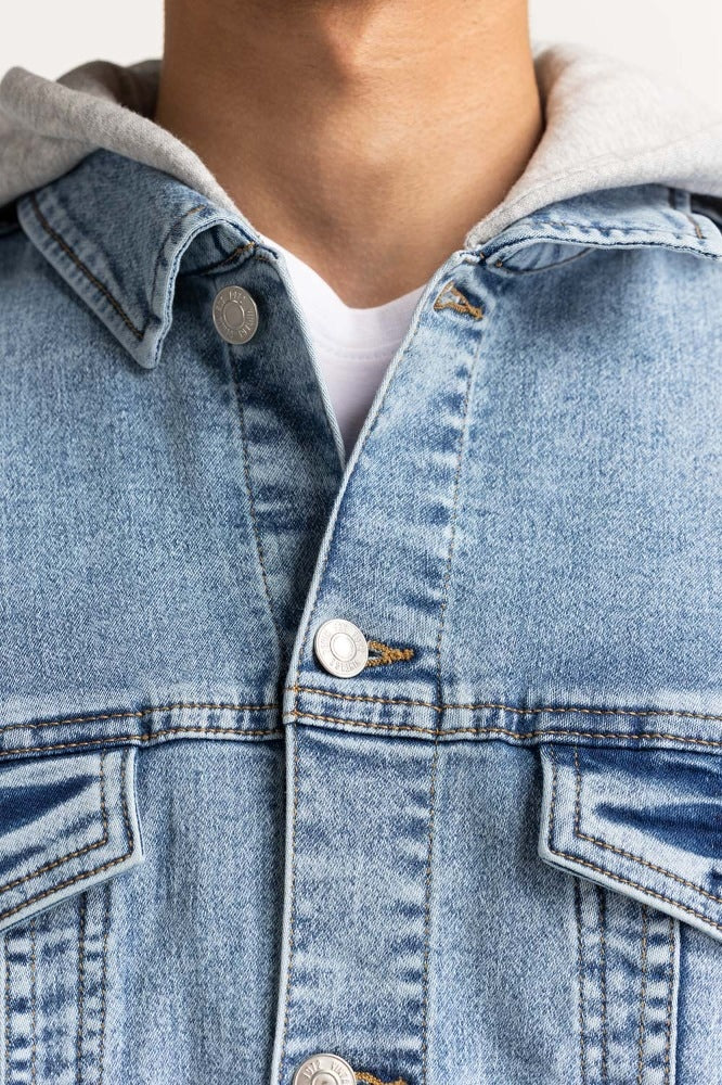 Light Blue Basic Jacket MN-JKT-WS23-059