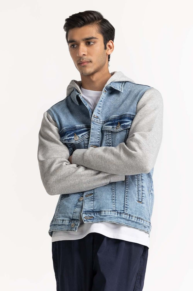 Light Blue Basic Jacket MN-JKT-WS23-059