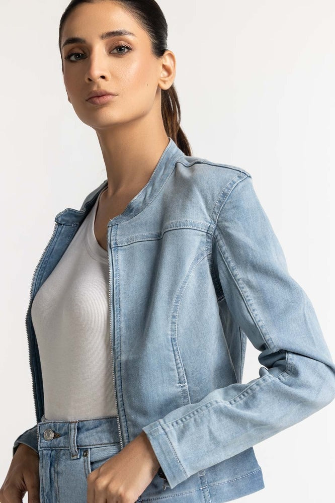 Light Blue Basic Jacket WS-JKT-WS23-121