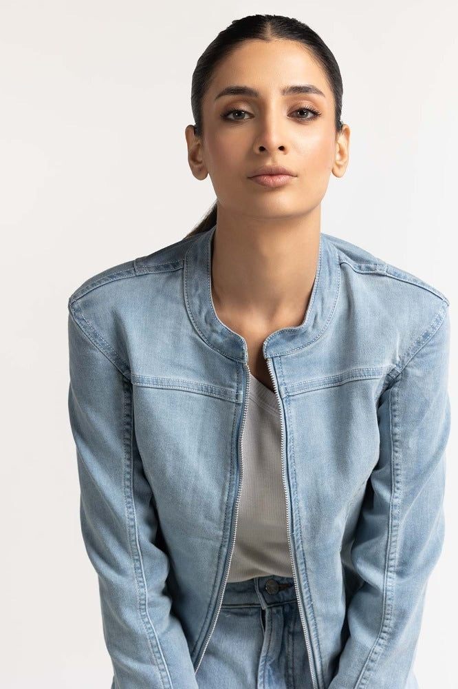 Light Blue Basic Jacket WS-JKT-WS23-121